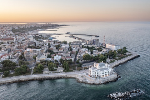 Aerial view of Constanta Bay Romania