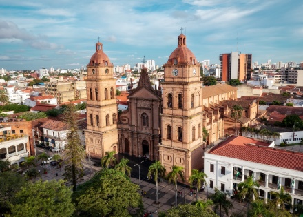 Cathedral Basilica of Saint Lawrence in Santa Cruz Bolivia