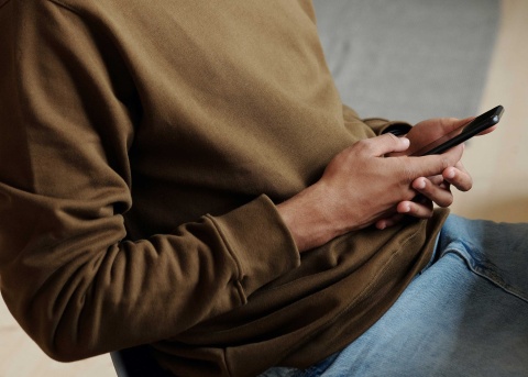 Person on phone